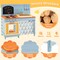 Kids Wooden Kitchen Set with Removable Faucet and Play Utensils